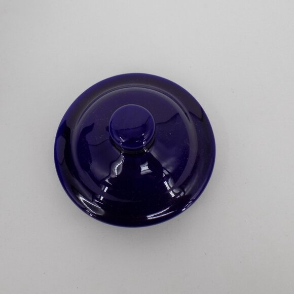 Cobalt Blue & White Ceramic Personal Teapot with Lid 4 cup capacity Glossy - Picture 5 of 8